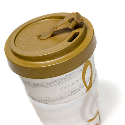 <p>Travel Mug Bamboo<br />I Love Music gold</p>2